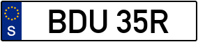 Trailer License Plate